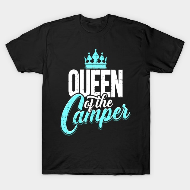 Camping Queen King Camper Couple Outdoor Team Gift T-Shirt by Keetano